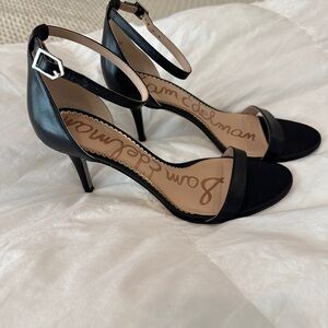 Sam Edelman Black Ankle-Strap Heels